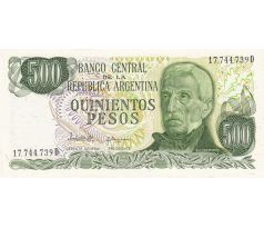 500 pesos 1977-82 Argentína